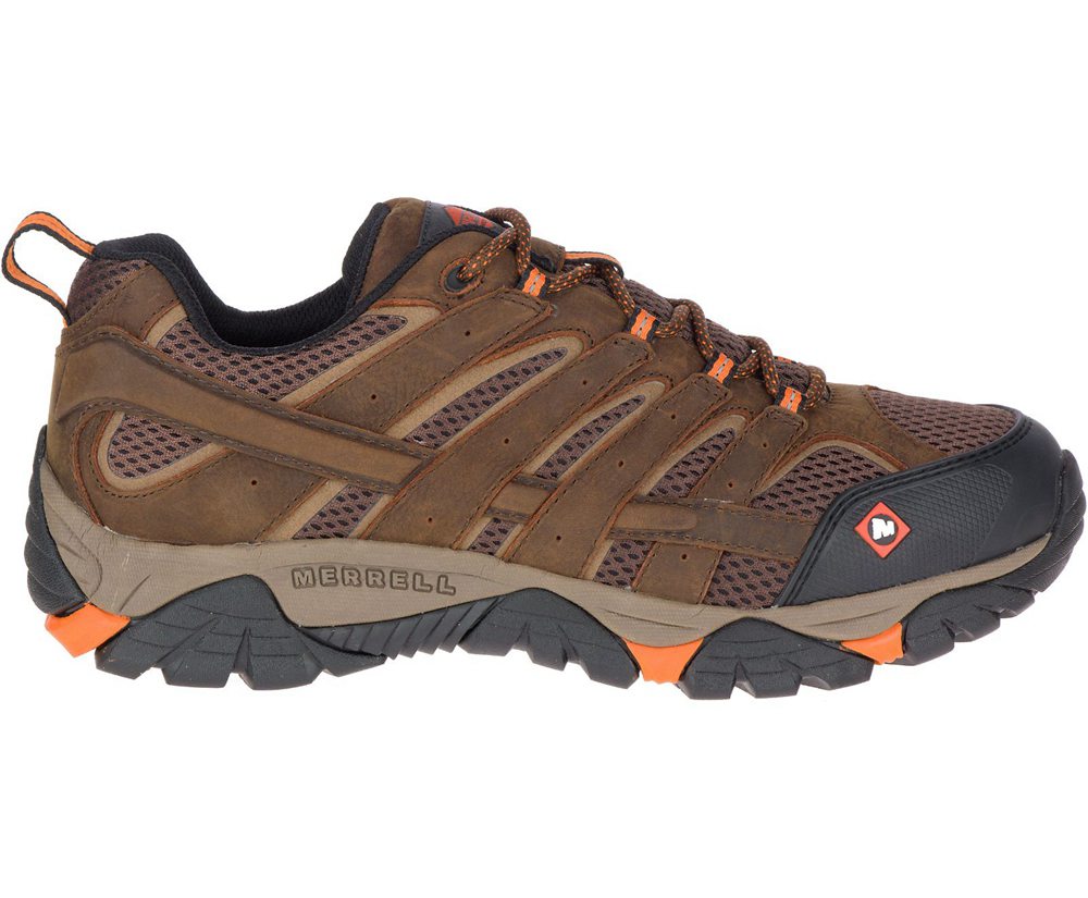 Merrell Sneakers Brown - Moab Vertex Vent SR Wide Width - Mens 46HNFAIJT